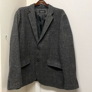 Men’s Claiborne 38 Regular Wool Blend Grey Suit Coat